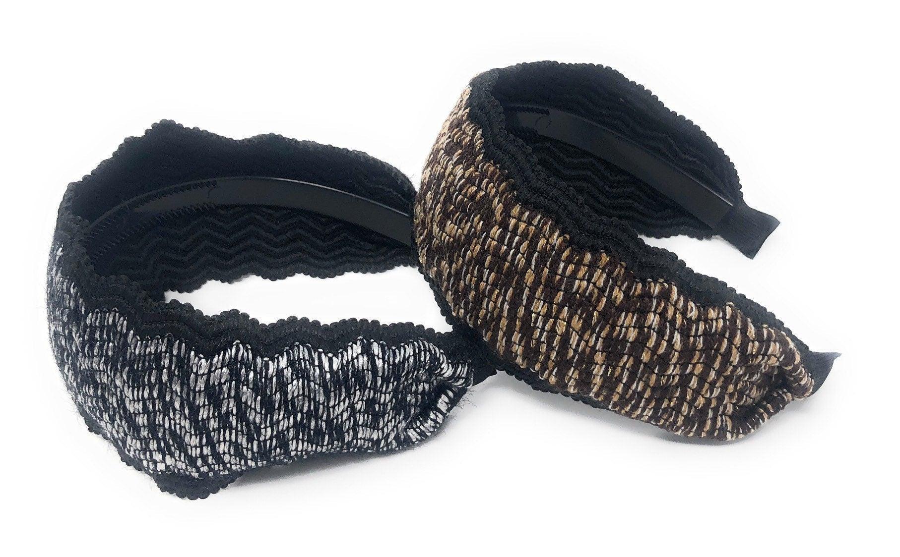Wide Woven Headband for Women, Adult Headband, Gifts for Girls, Retro - VirtuousWares:Global