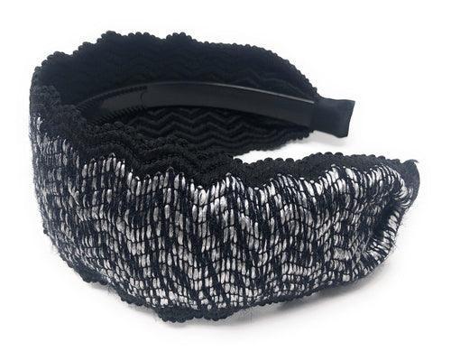 Wide Woven Headband for Women, Adult Headband, Gifts for Girls, Retro - VirtuousWares:Global