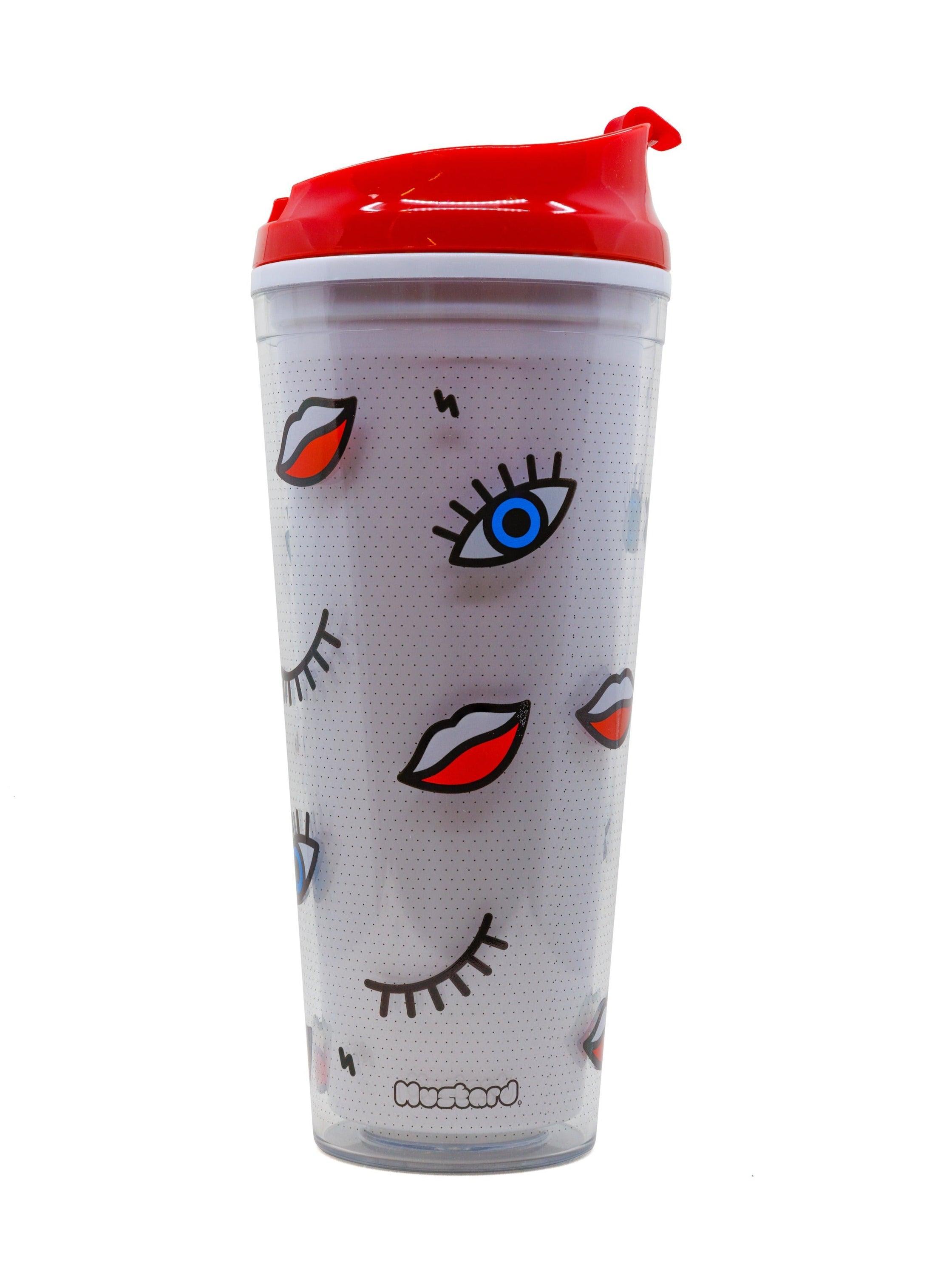 Wink Double Wall Mug Coffee Tumbler | Mod Style | BPA-Free - VirtuousWares:Global