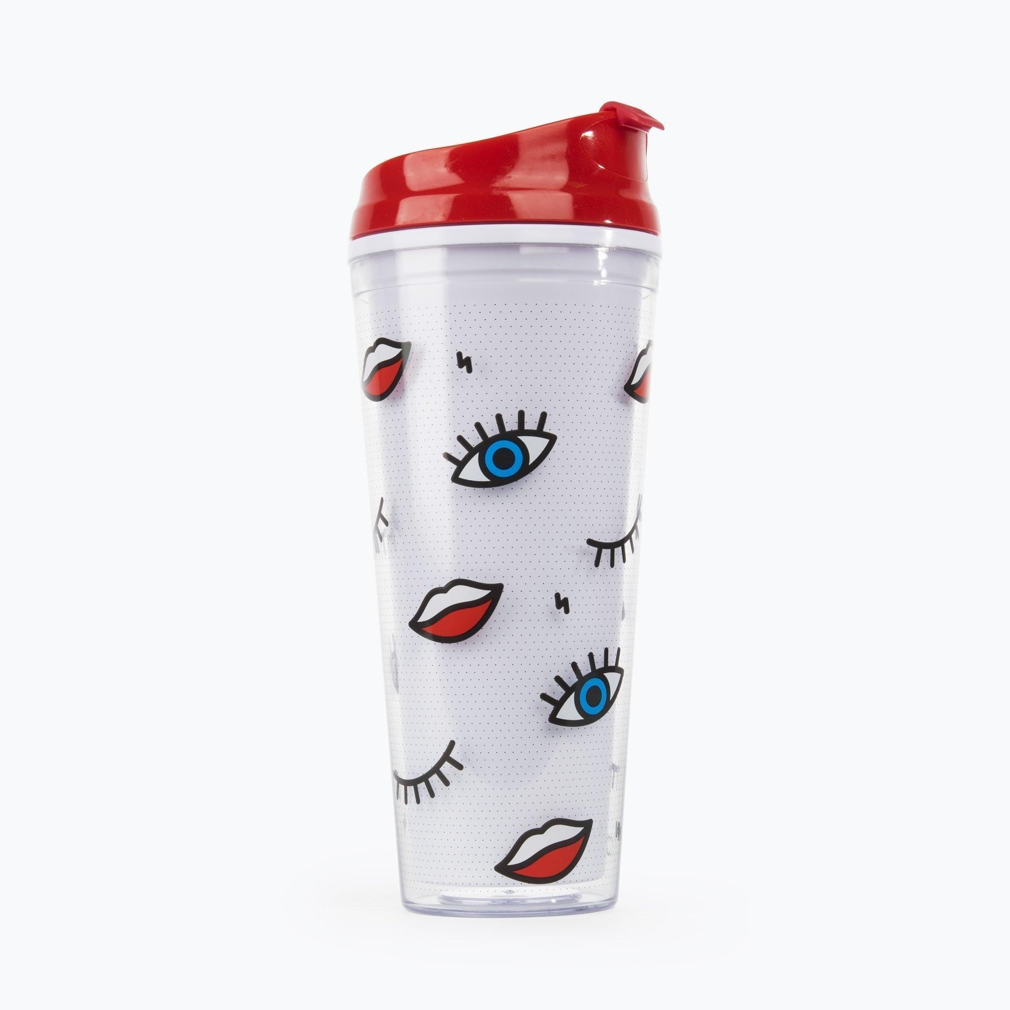 Wink Double Wall Mug Coffee Tumbler | Mod Style | BPA-Free - VirtuousWares:Global