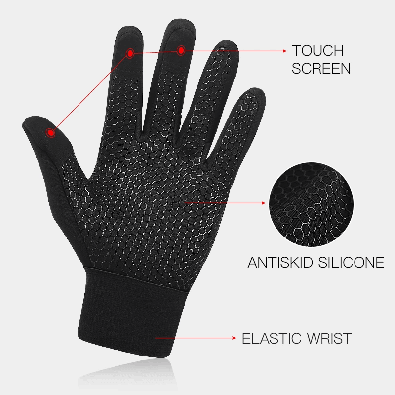 Winter Cycling Gloves Thermal Gloves With Wrist Support Touch Screen - VirtuousWares:Global