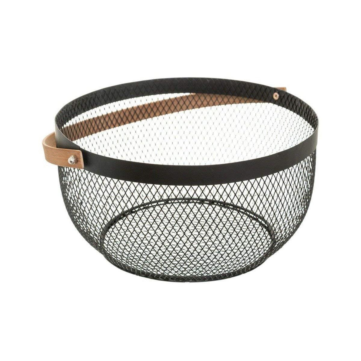 Wire Basket 5five Noir Kitchen Black Metal - VirtuousWares:Global