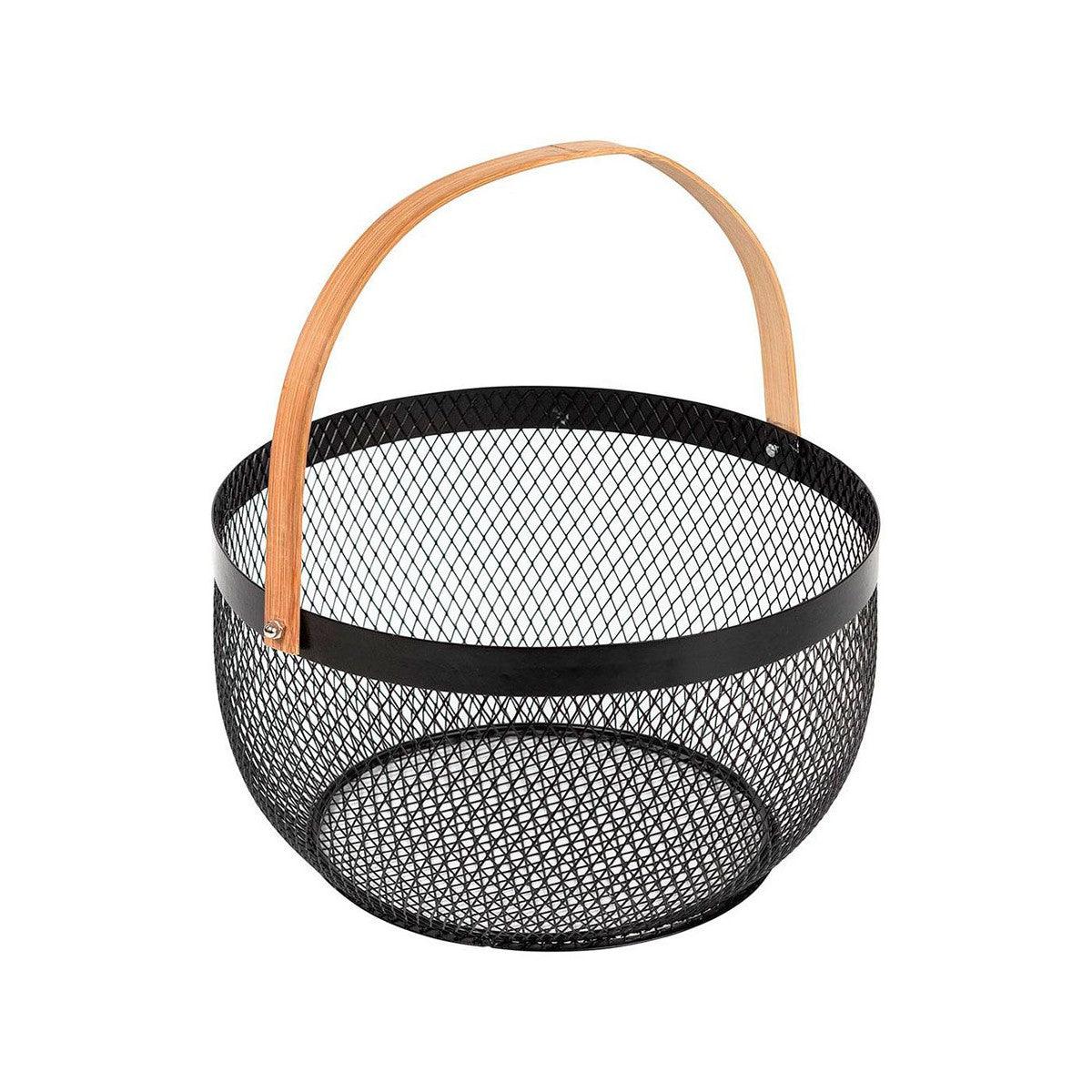 Wire Basket 5five Noir Kitchen Black Metal - VirtuousWares:Global