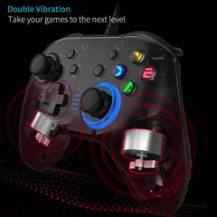 Wired Gaming Controller Joystick Gamepad with Dual-Vibration - VirtuousWares:Global