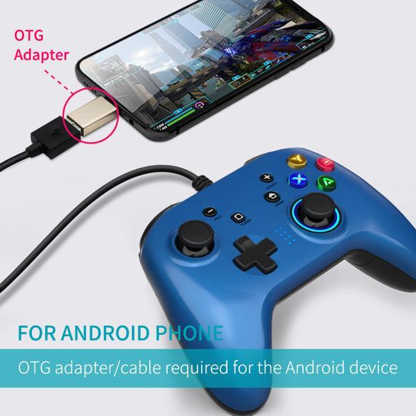 Wired Gaming Controller Joystick Gamepad with Dual-Vibration - VirtuousWares:Global