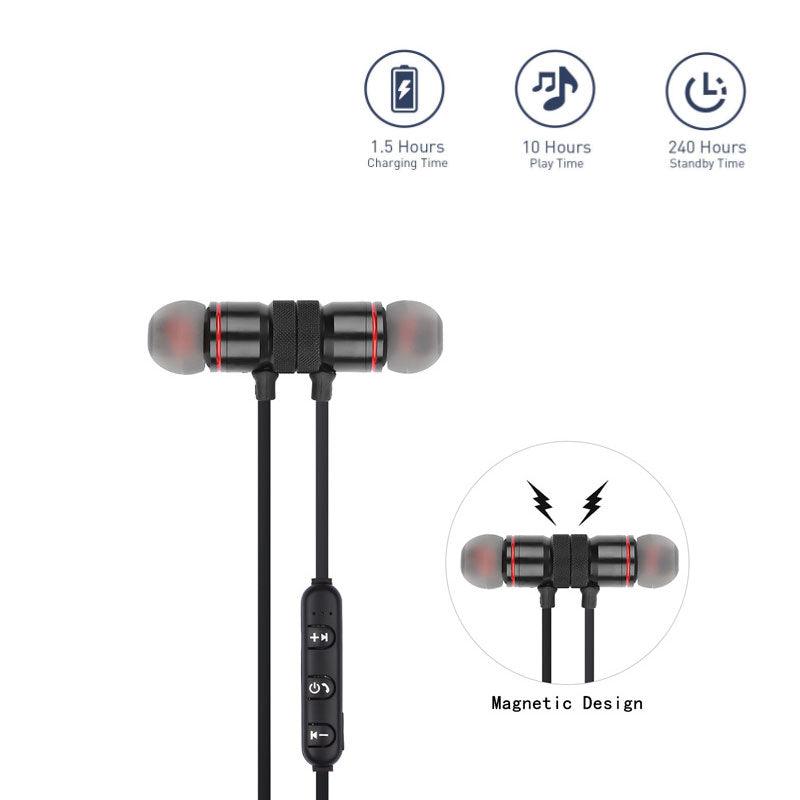 Wireless Bluetooth 4.0 Headset Sports Black - VirtuousWares:Global