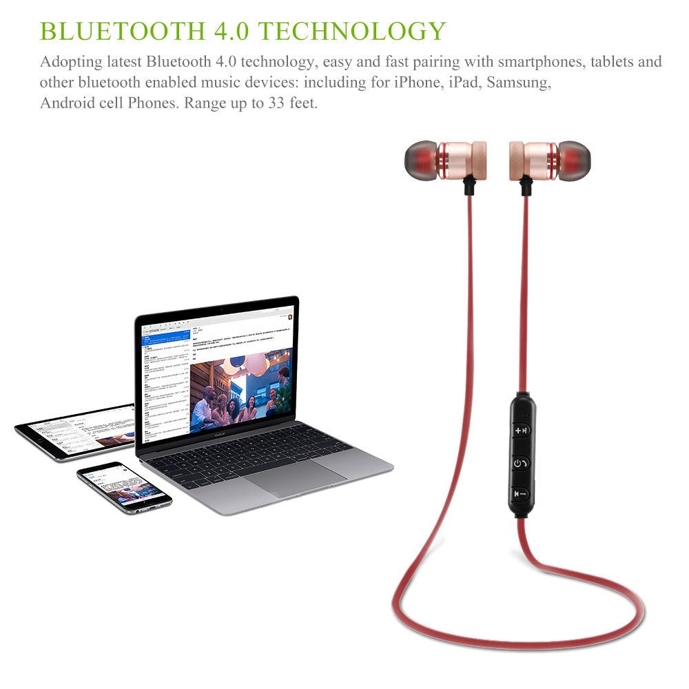 Wireless Bluetooth 4.0 Headset Sports Earphones - VirtuousWares:Global