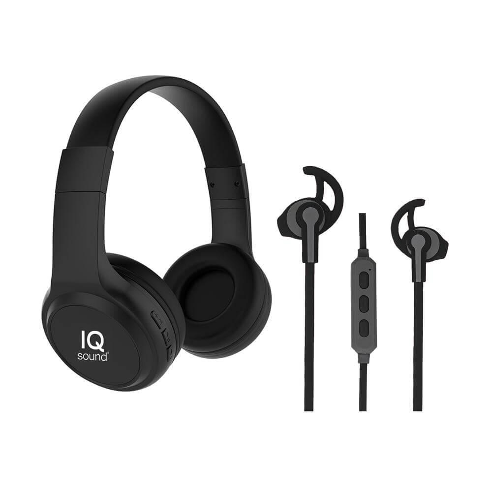 Wireless Bluetooth Headphones & Earphones Combo Kit - VirtuousWares:Global