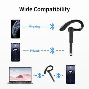 Wireless Bluetooth Headset ENC Call Noise Reduction - VirtuousWares:Global