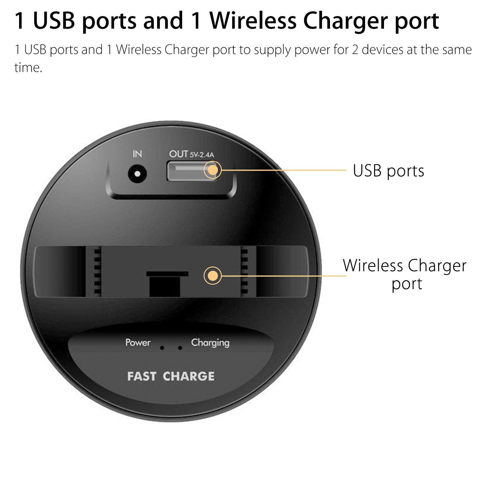 Wireless Car Charger Cup Holder - VirtuousWares:Global