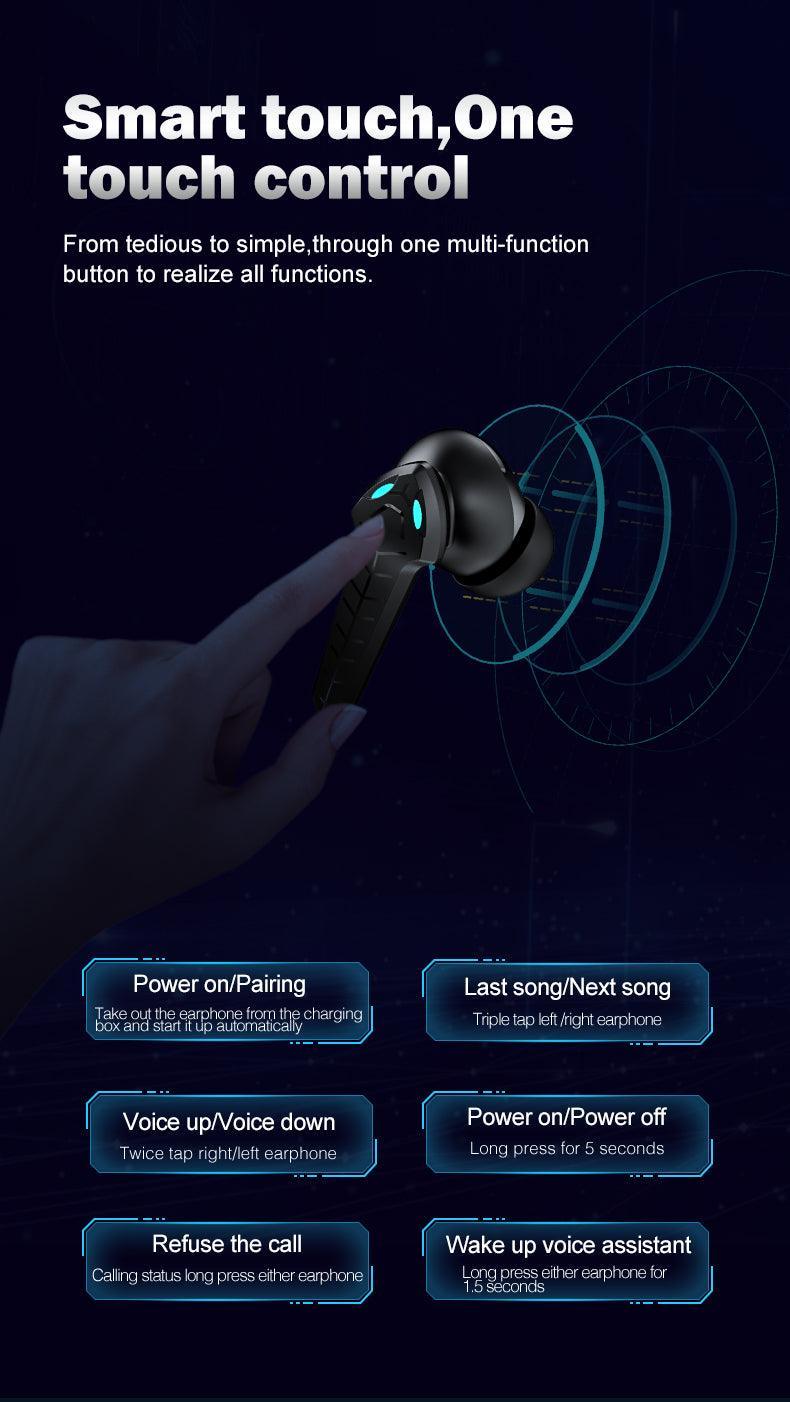 Wireless Gaming Headset TWS Bluetooth 5.1 Earbuds - VirtuousWares:Global