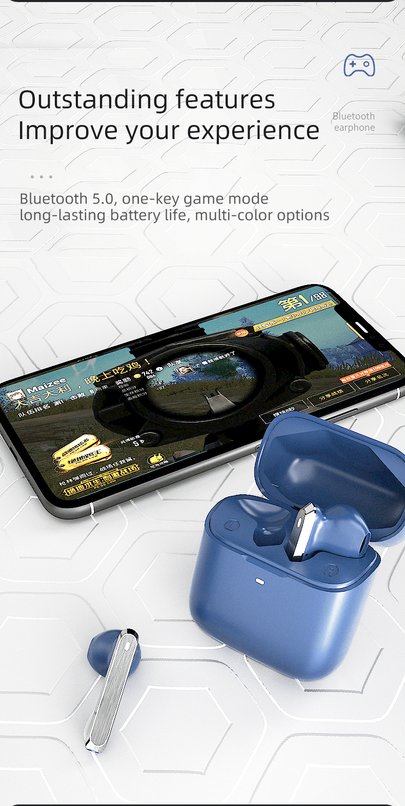 Wireless Mini Earbuds TWS Wireless Bluetooth 5.0 Earphones - VirtuousWares:Global