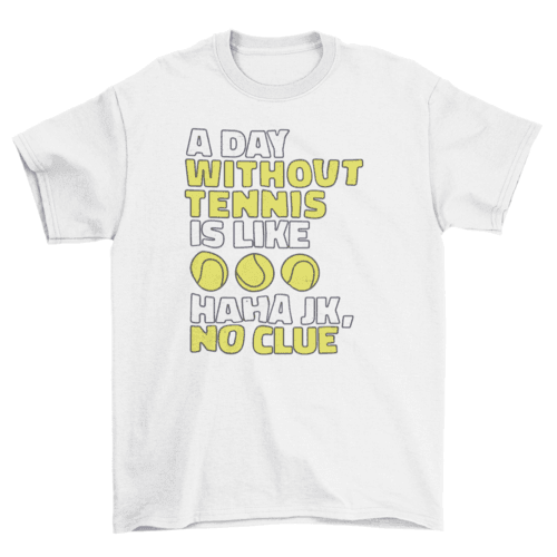 Without tennis t-shirt - VirtuousWares:Global