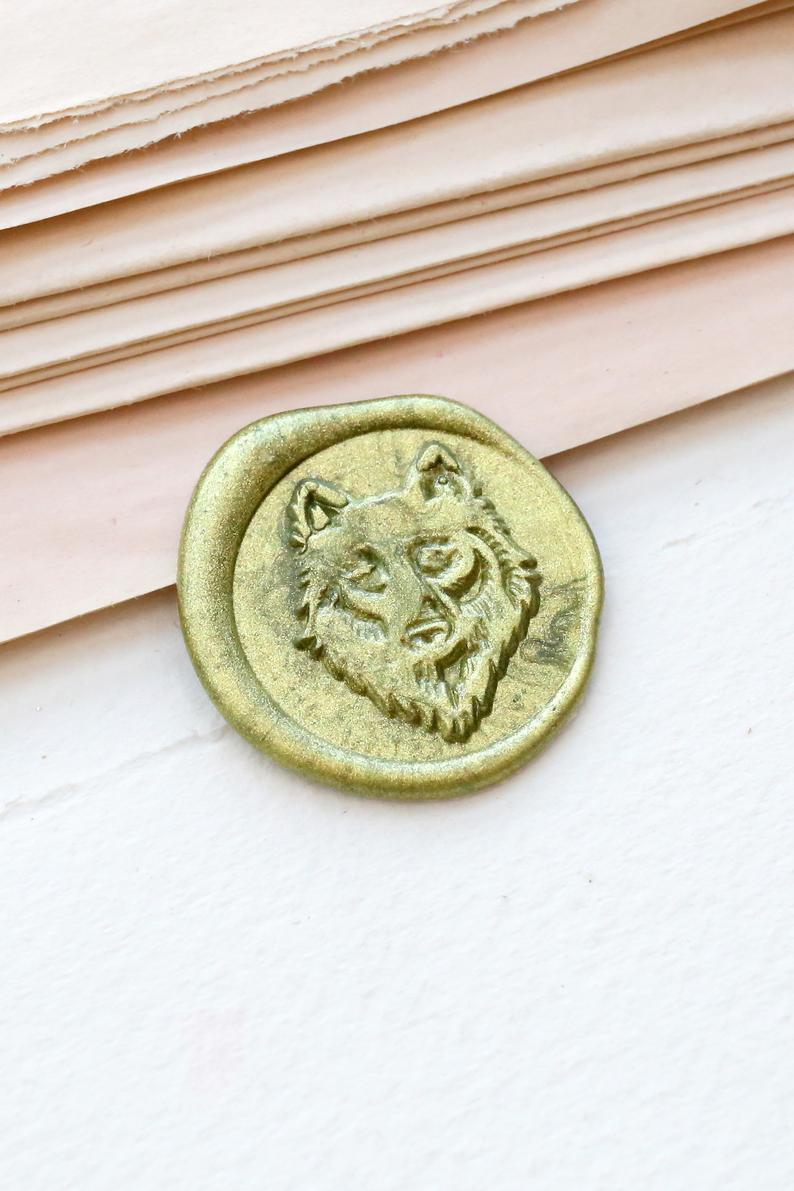 Wolf Head Wax seal stamp - VirtuousWares:Global