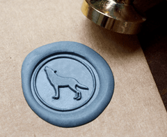 Wolf Metal Stamp / Wedding Wax Seal Stamp - VirtuousWares:Global