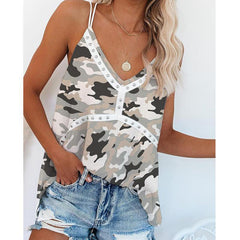 Women Chain Printed Sleeveless Tops - VirtuousWares:Global