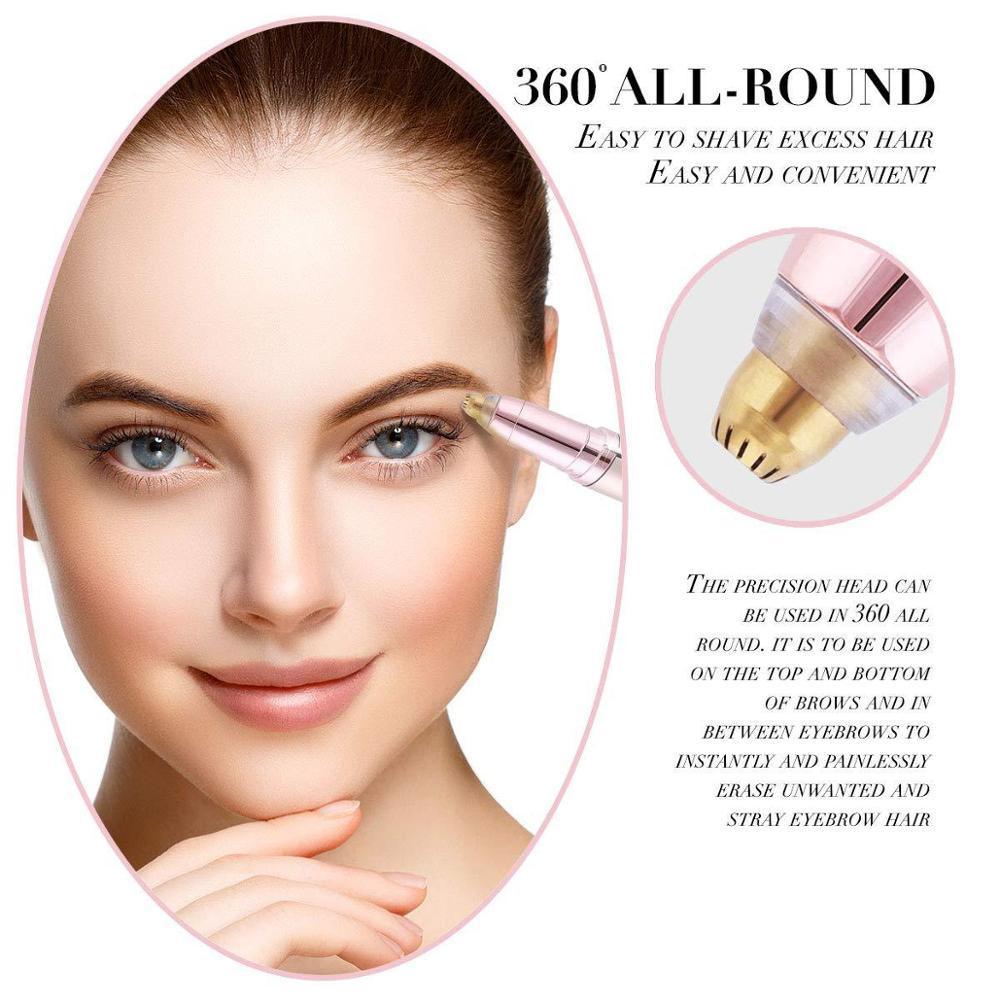 Women Electric Eyebrow Trimmer Mini Painless Eye Brow Epilator - VirtuousWares:Global