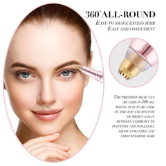 Women Electric Eyebrow Trimmer Mini Painless Eye Brow Epilator - VirtuousWares:Global