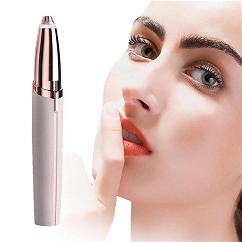 Women Electric Eyebrow Trimmer Mini Painless Eye Brow Epilator - VirtuousWares:Global