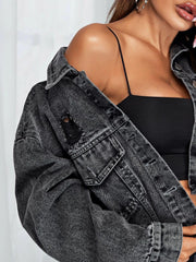 Women Fashion Denim Jacket Short Coat - VirtuousWares:Global