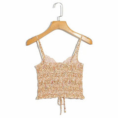 Women Floral Pirnted Sleeveless Camis Tops - VirtuousWares:Global