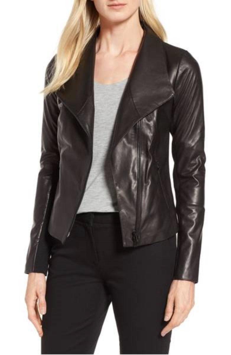 Women Real Lambskin Leather Biker Jacket KW361 - VirtuousWares:Global