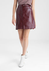 Women Real Lambskin Leather Mini Skirt WS116 - VirtuousWares:Global