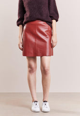 Women Real Lambskin Leather Mini Skirt WS134 - VirtuousWares:Global