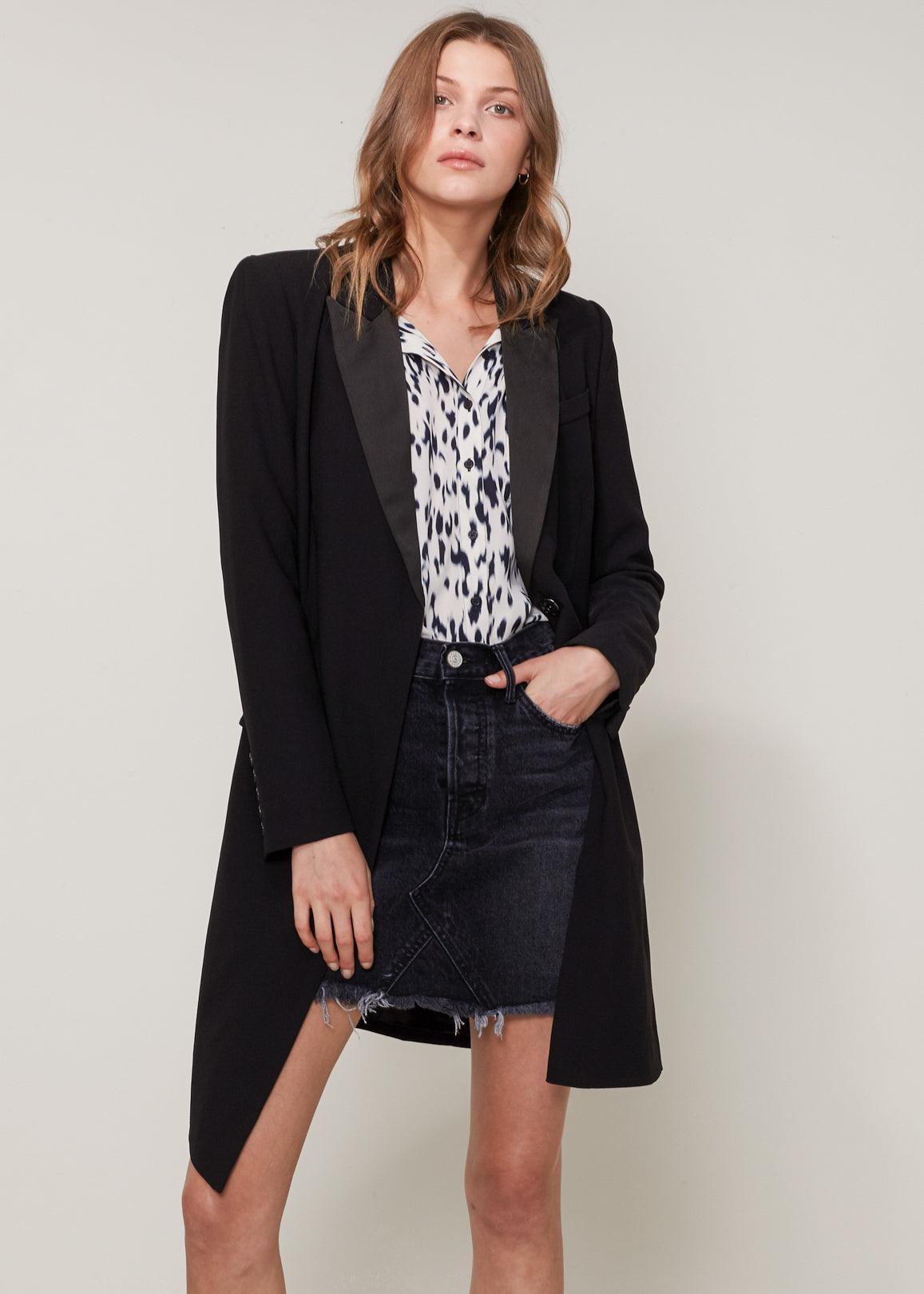 Women's Double Breasted Long Blazer - VirtuousWares:Global