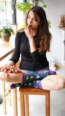 Women's Grape Socks - VirtuousWares:Global