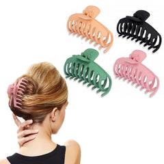 Women's Large Non-slip Hair Claw Clips (4 Packs) - VirtuousWares:Global