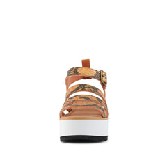 Women's Platform Sandal Kauai Snake-Tan - VirtuousWares:Global