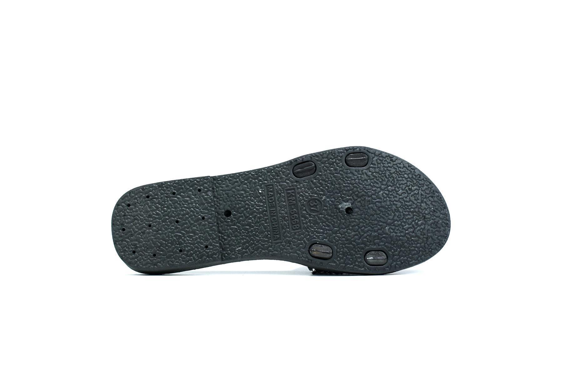 Women's Single Platform Glitter Sliders Black - VirtuousWares:Global
