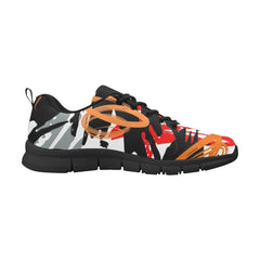 Women's Sneakers, Black And White Running Shoes For Women - VirtuousWares:Global