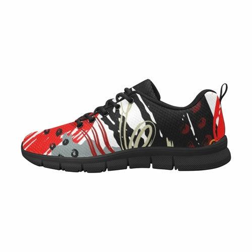 Women's Sneakers, Black And White Running Shoes For Women - VirtuousWares:Global