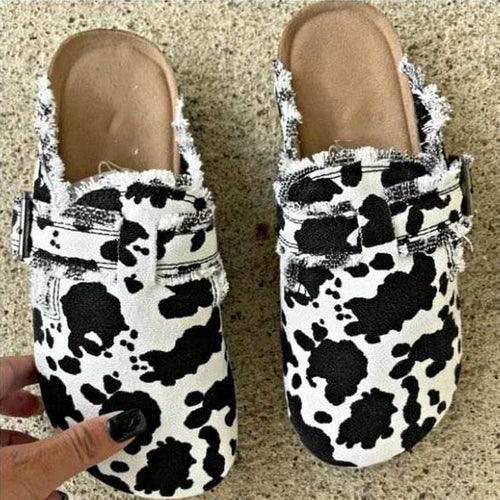 Women's Vintage Clogs Beige/Leopard/Cows/Army/Striped/Black - VirtuousWares:Global