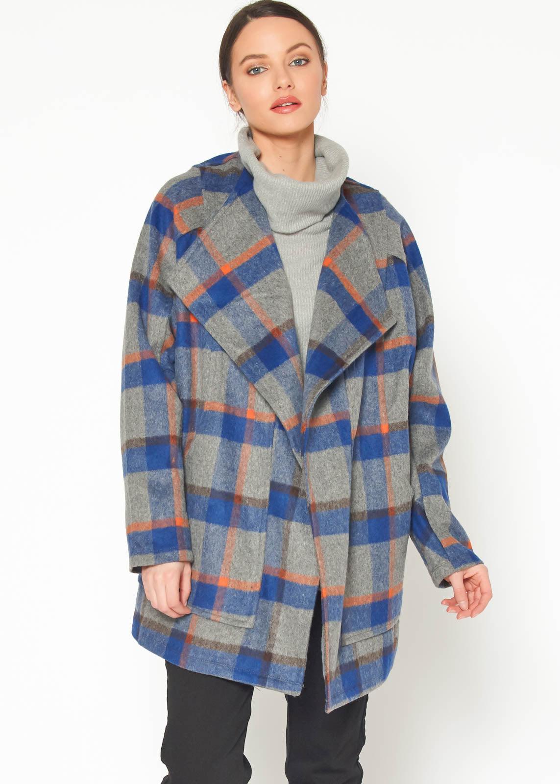 Women's Wool Blended Oversized Coat - VirtuousWares:Global