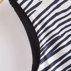 Women Sexy Fashion Zebra Print Cropped Tank Top - VirtuousWares:Global