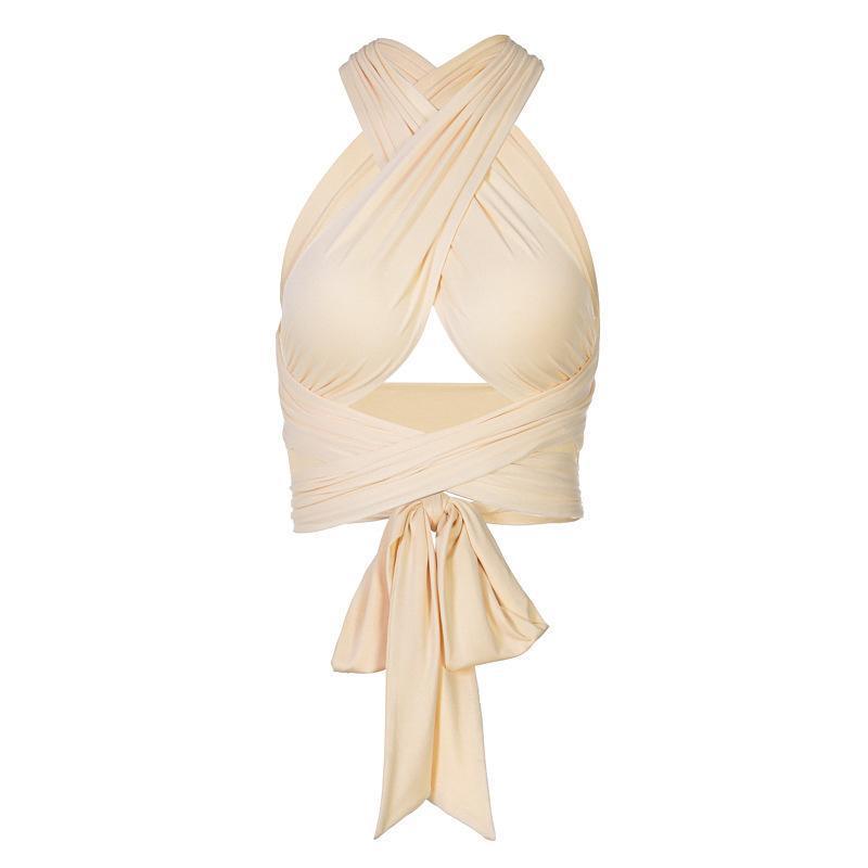 Women Sexy Halter Cross Bandage Tops - VirtuousWares:Global