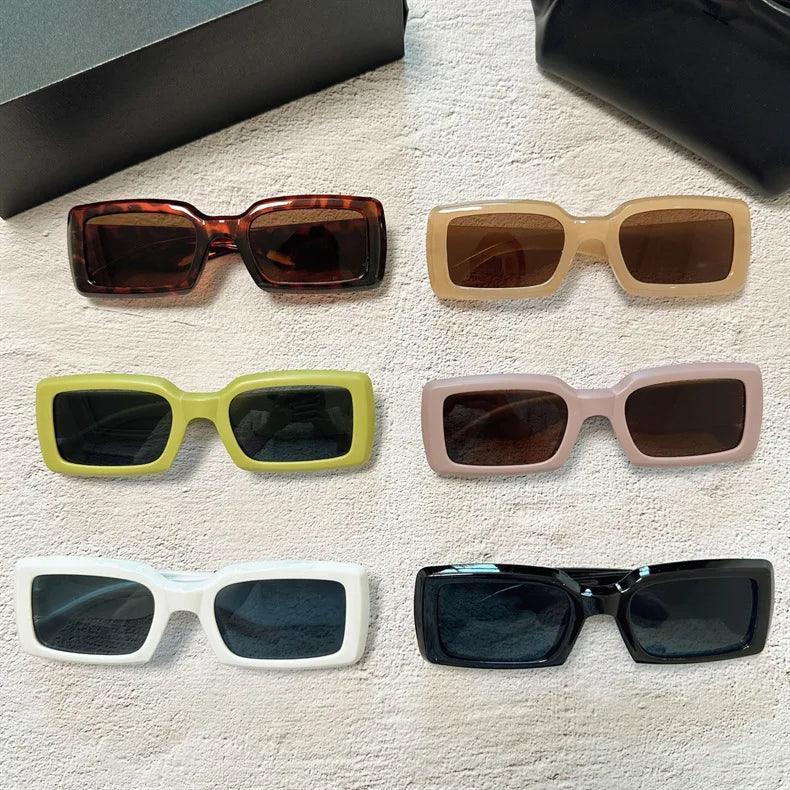 Women Small Rectangle Outdoor Travel Sunglasses - VirtuousWares:Global