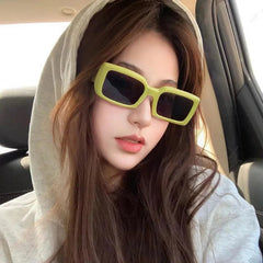 Women Small Rectangle Outdoor Travel Sunglasses - VirtuousWares:Global