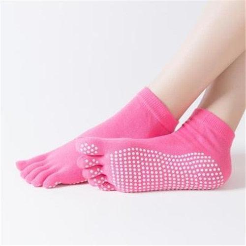 Women Sports Yoga Socks Anti slip Five Fingers - VirtuousWares:Global