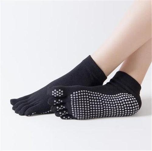 Women Sports Yoga Socks Anti slip Five Fingers - VirtuousWares:Global