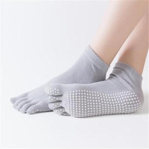 Women Sports Yoga Socks Anti slip Five Fingers - VirtuousWares:Global