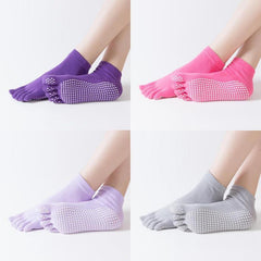 Women Sports Yoga Socks Anti slip Five Fingers - VirtuousWares:Global