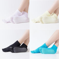Women Sports Yoga Socks Anti slip Five Fingers - VirtuousWares:Global