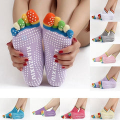 Women Sports Yoga Socks Anti slip Five Fingers - VirtuousWares:Global