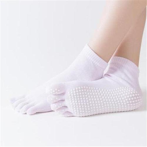 Women Sports Yoga Socks Anti slip Five Fingers - VirtuousWares:Global