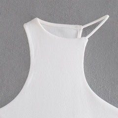 Women Summer Knitted Top Asymmetric Fashion Design Casual Sexy Chic - VirtuousWares:Global