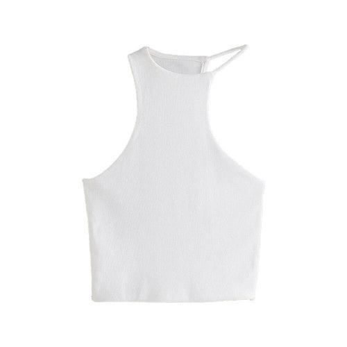 Women Summer Knitted Top Asymmetric Fashion Design Casual Sexy Chic - VirtuousWares:Global